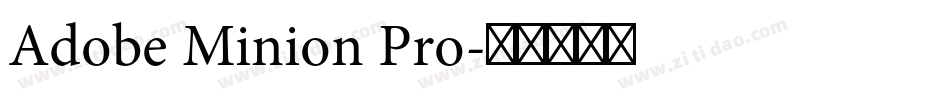 Adobe Minion Pro字体转换